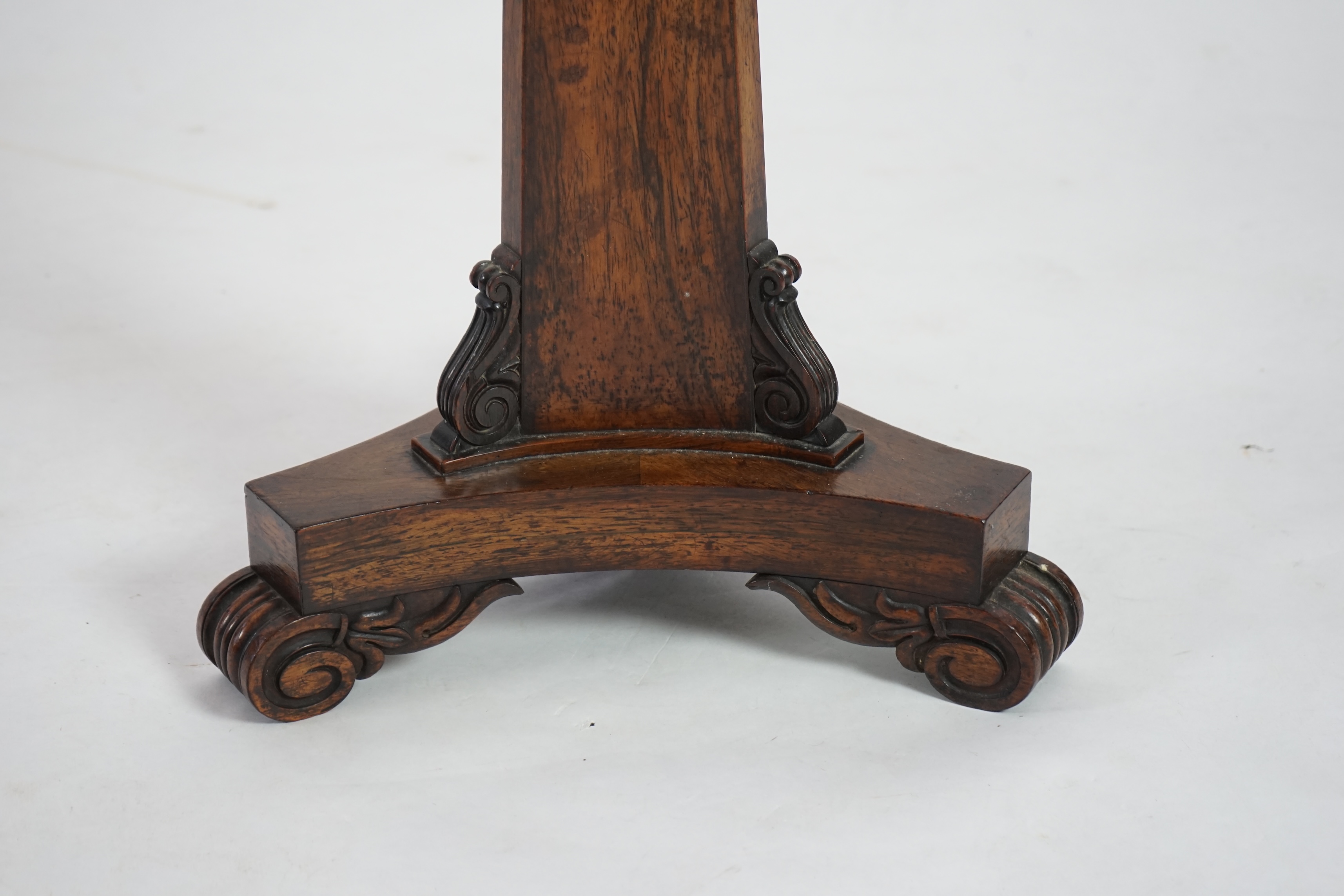 A late Regency rosewood occasional table